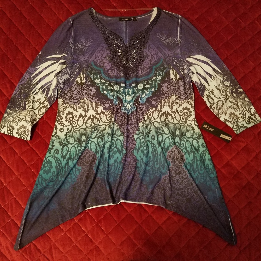 Apt.9 3/4 Sleeve Shirt, size 0X